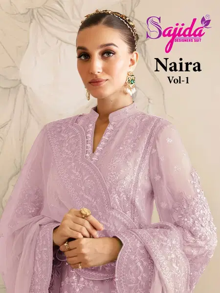 Naira Vol 1 By Sajida Georgette Pakistani Salwar Suits Wholesalers In Surat
